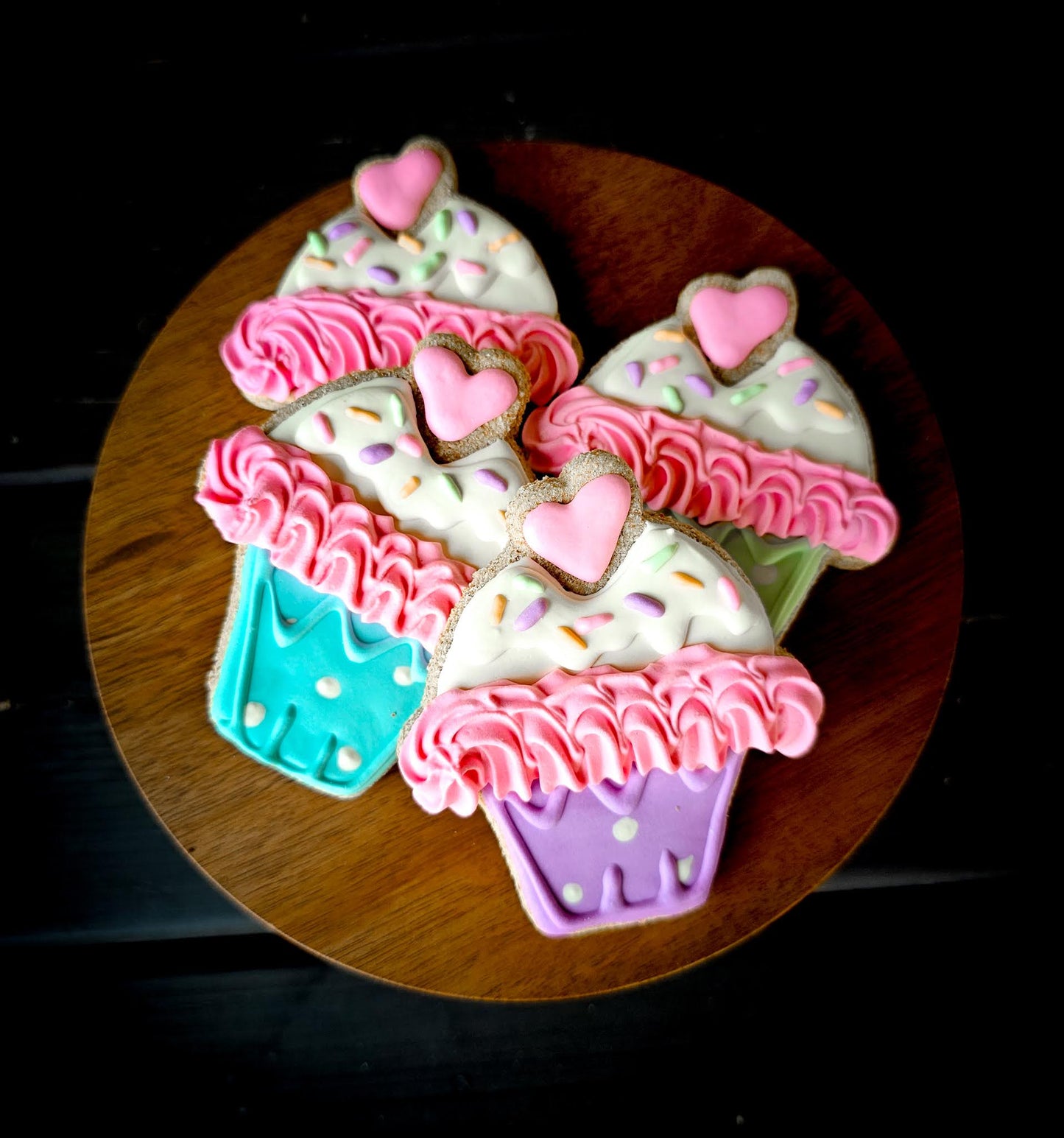 Birthday Cupcake Dog Cookie | Qty 12 Wholesale