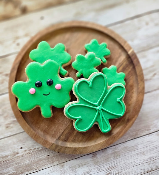 Shamrock Dog Cookie | Qty 6 Wholesale