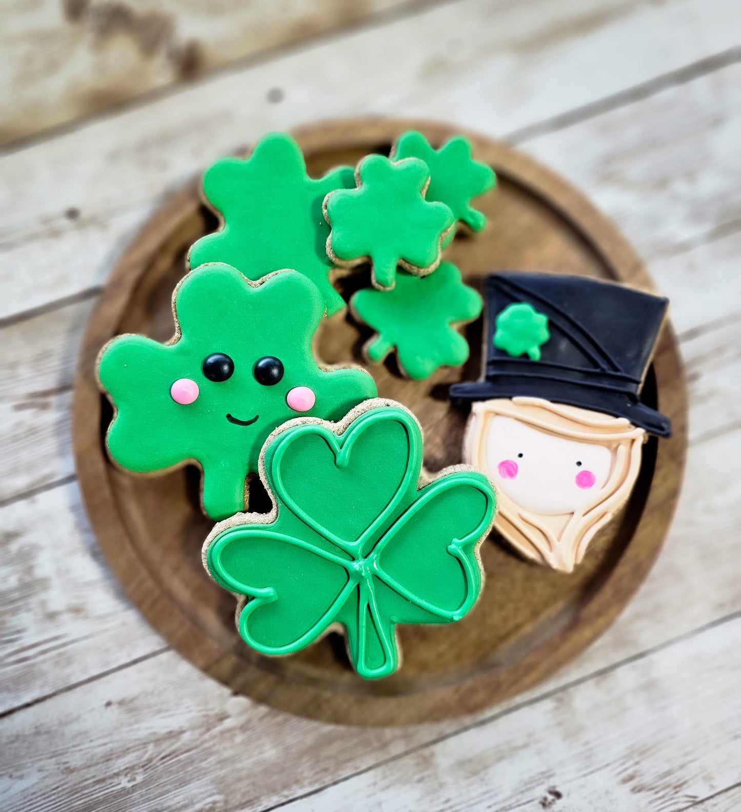 Shamrock Dog Cookie | Qty 6 Wholesale