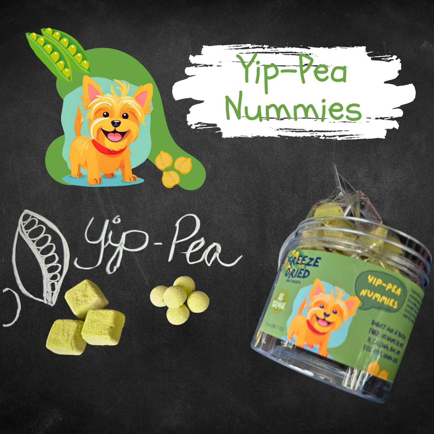 Yip-Pea Nummies Qty 3  Jars Wholesale